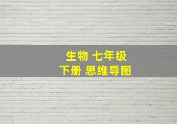 生物 七年级下册 思维导图